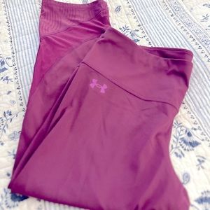 Under Armour Capri Leggings Purple Size XL